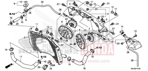 RADIATEUR VFR1200XE de 2014